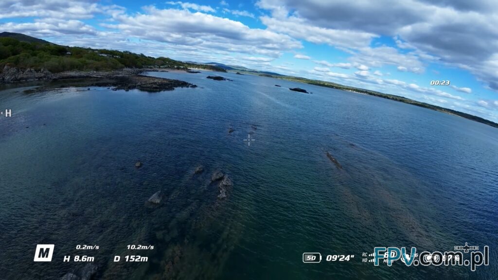 widok FPV z Avata 2 + DJ Goggles 3